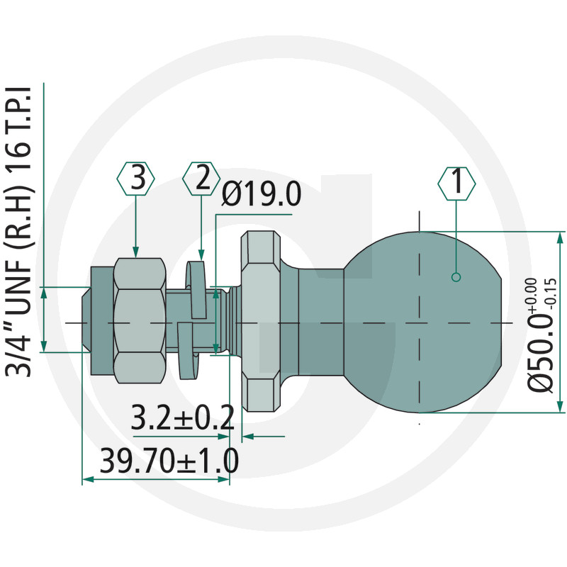 F26 20000200 BOLT CU CAP SFERIC SI FILET